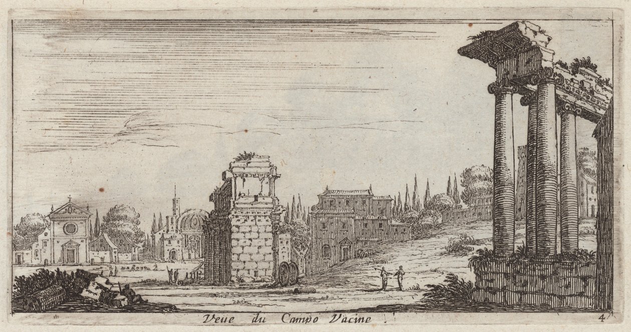 View of the Campo Vaccino by Israël Silvestre