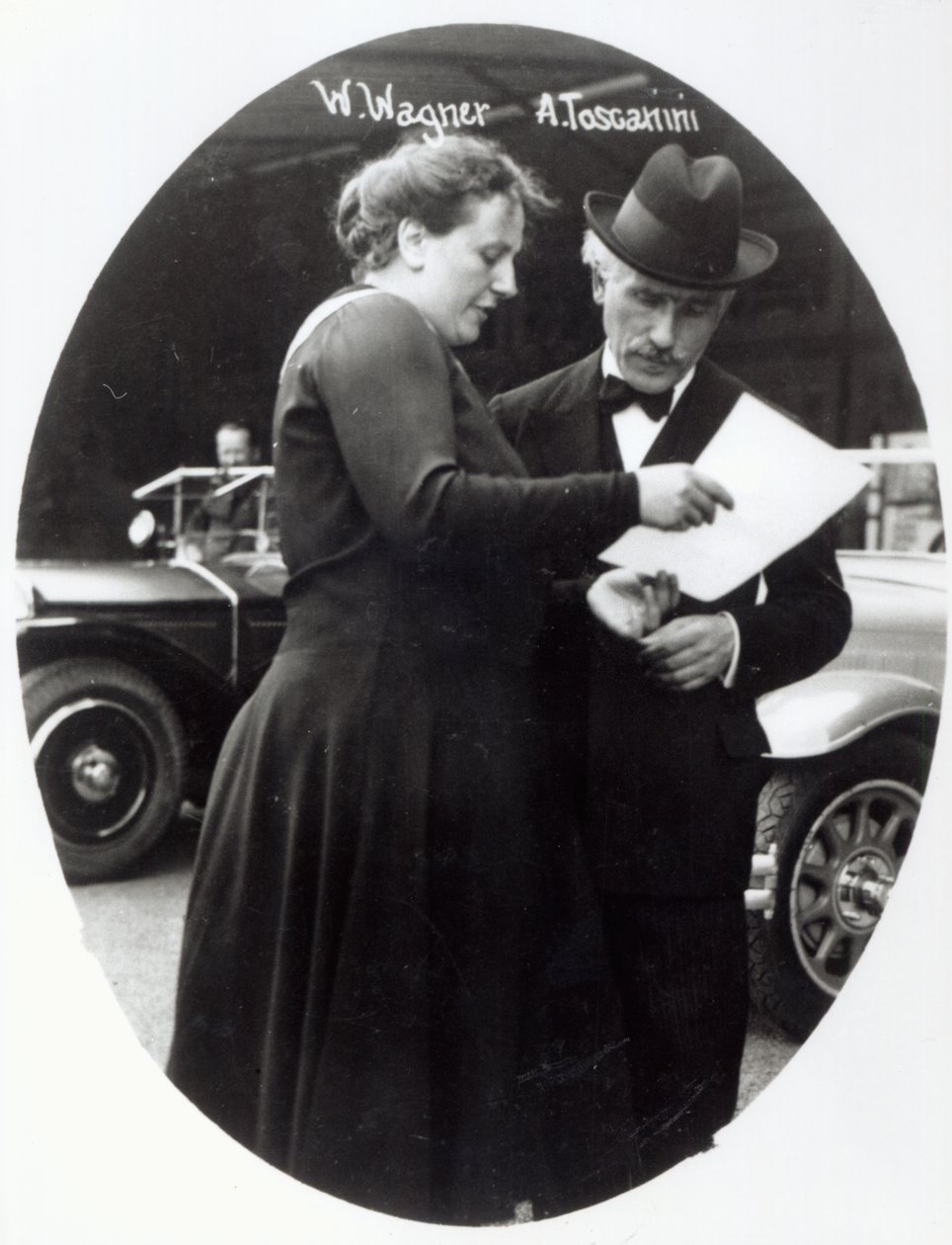 Portrait of Winifred Wagner (1897-1980) and Arturo Toscanini (1867-1957), c.1930-31 by Italian Photographer