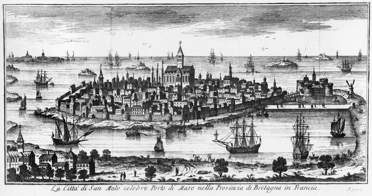 View of St. Malo by Italian School