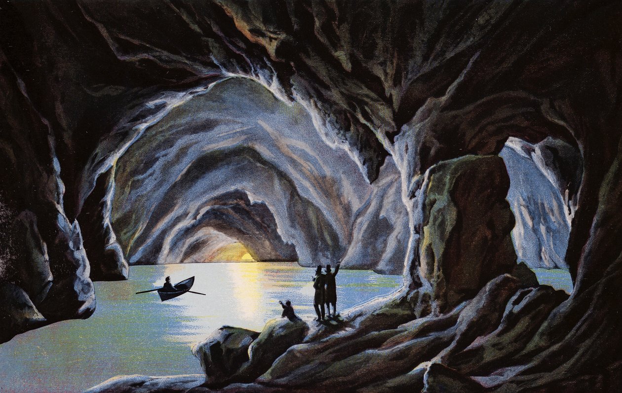 Capri, Blue Grotto by Italian Photographer