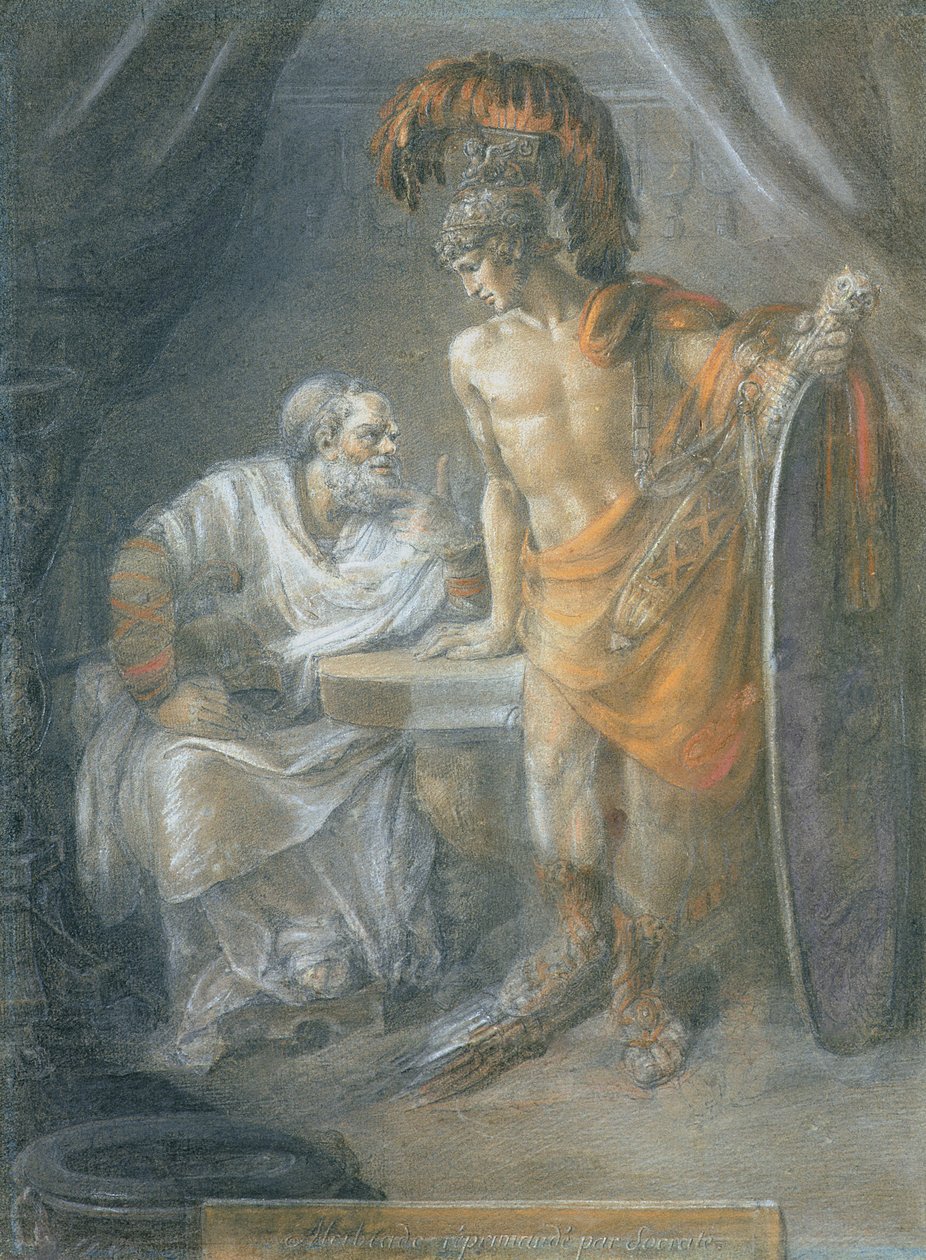 Alcibiades Reprimanded by Socrates, c.1780 by Italian School