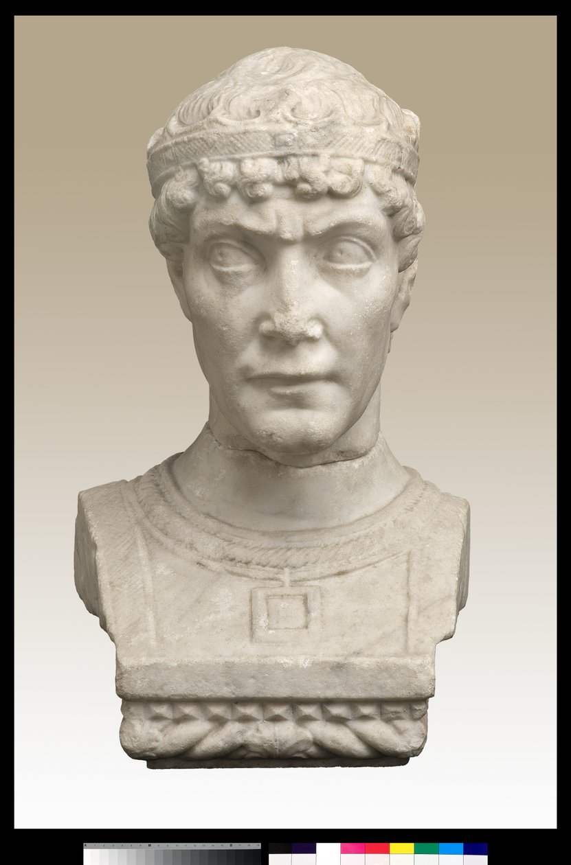 Bust of a Man with Crown by Italian School