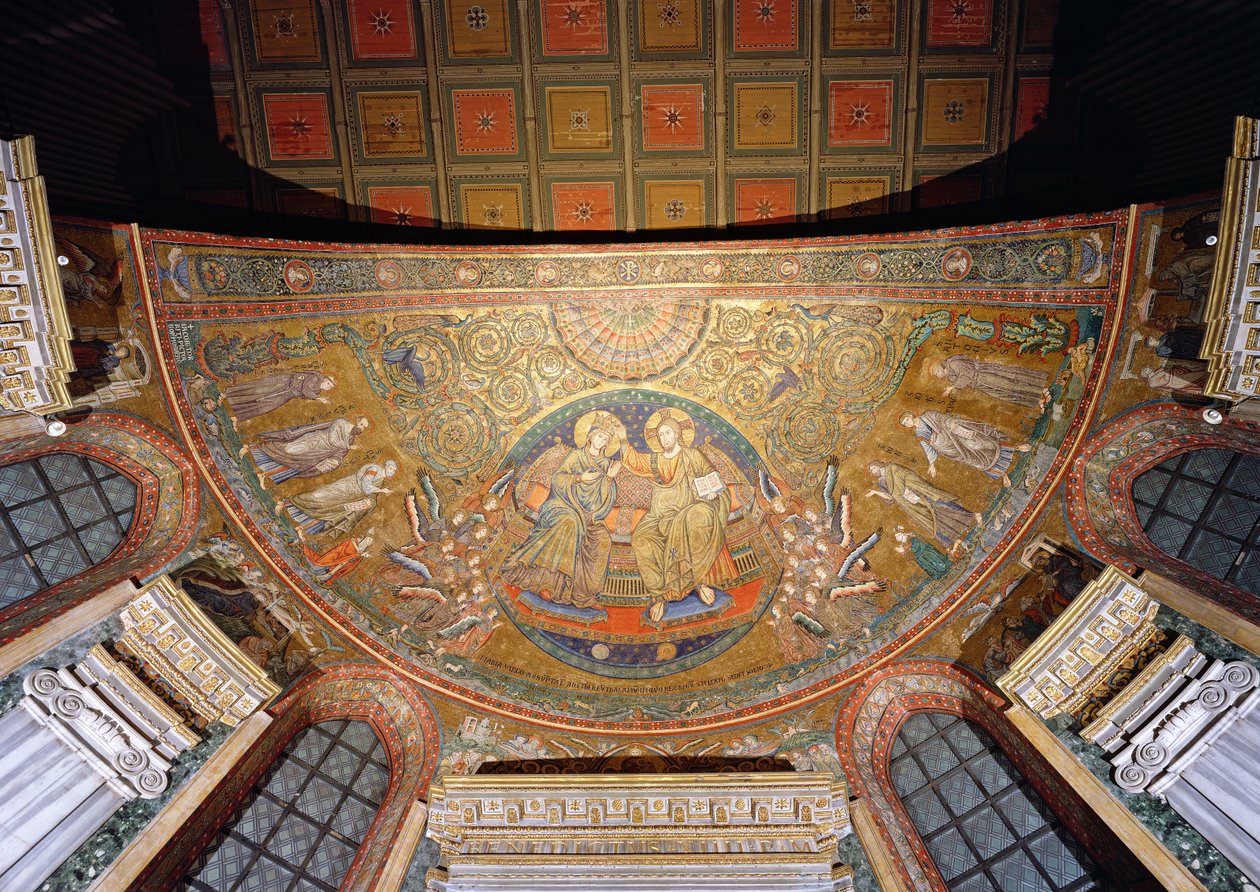 Christ Enthroned by Italian School