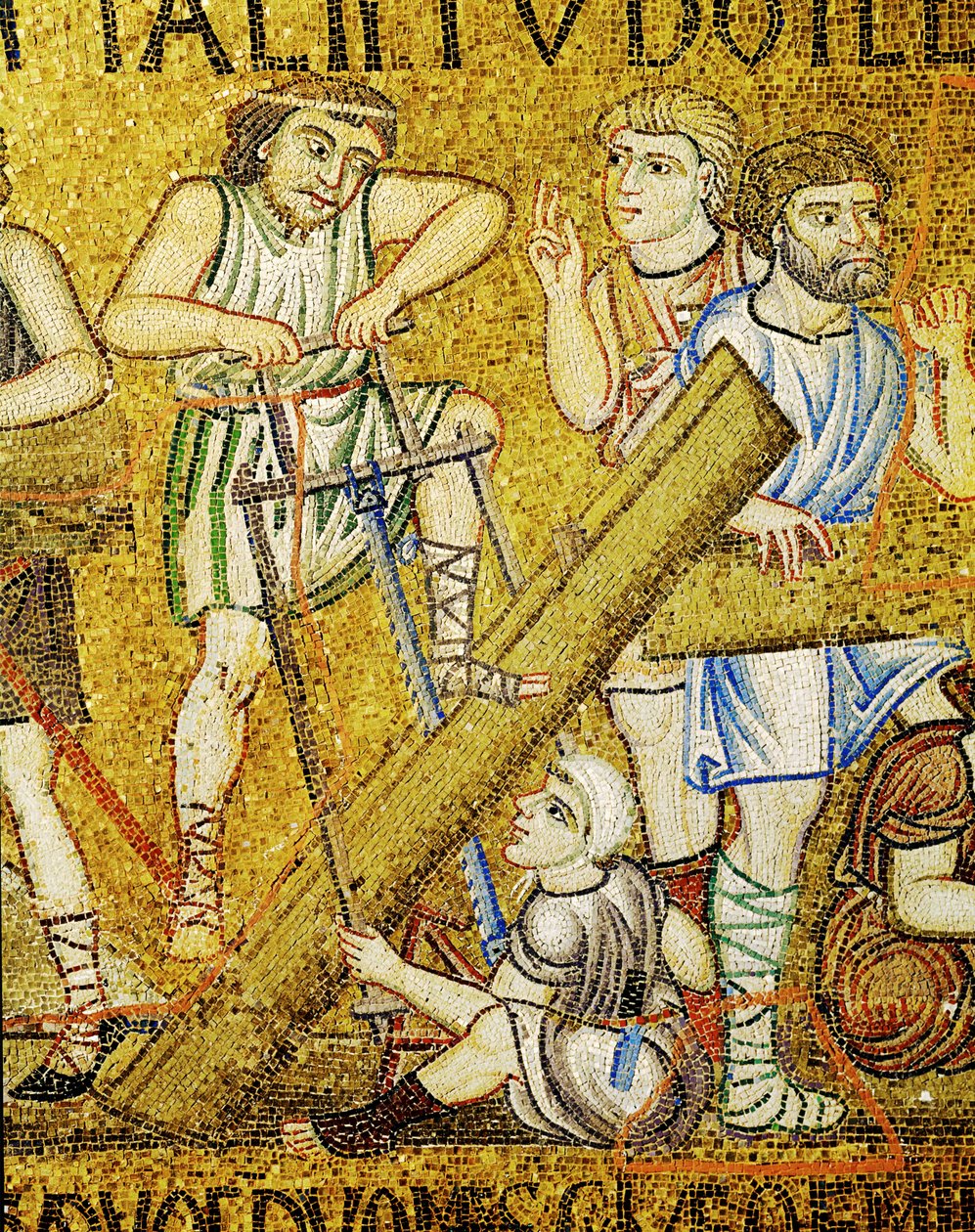 Craftsmen Building the Ark by Italian School