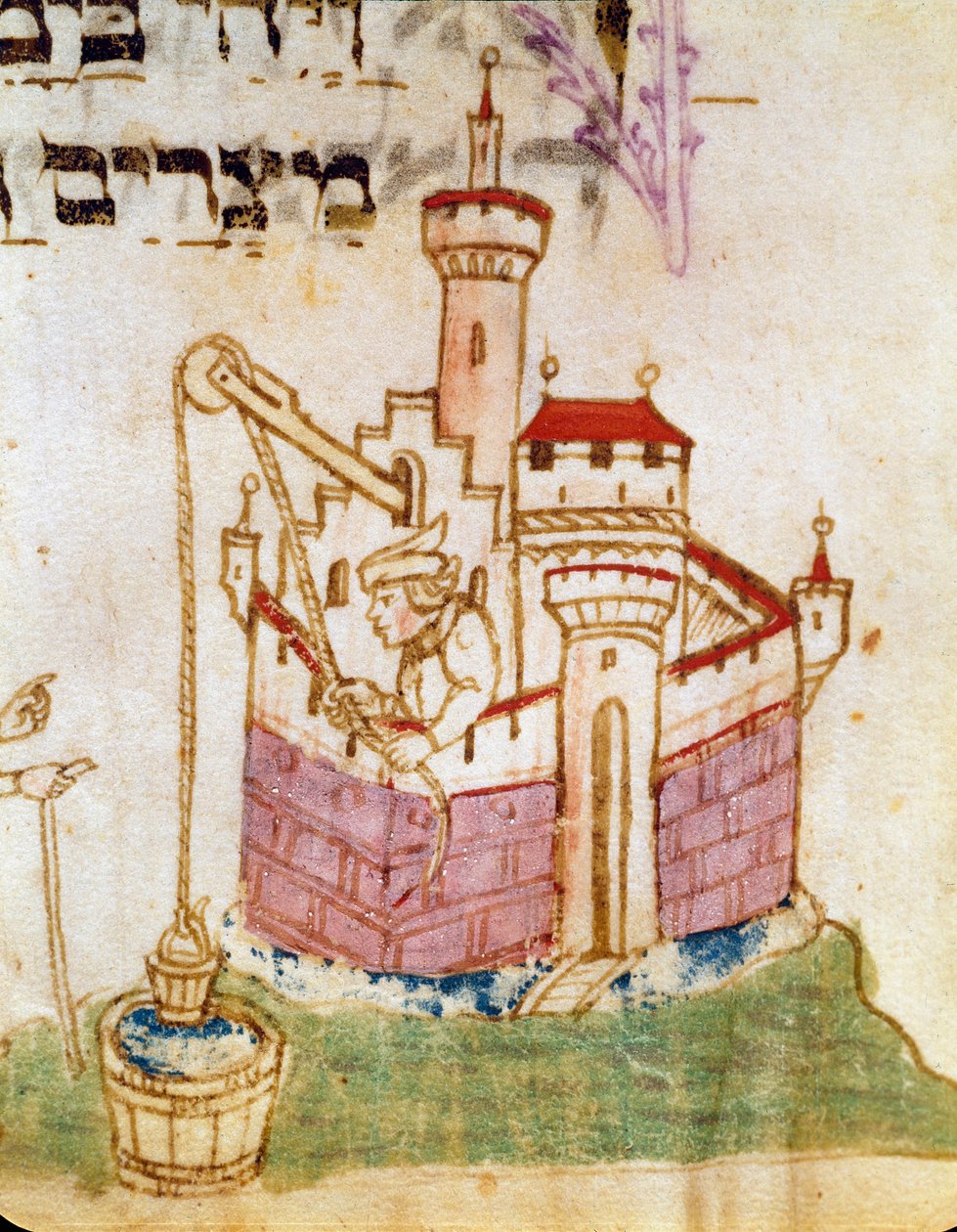 Depiction of the rebuilding of Jerusalem by Italian School
