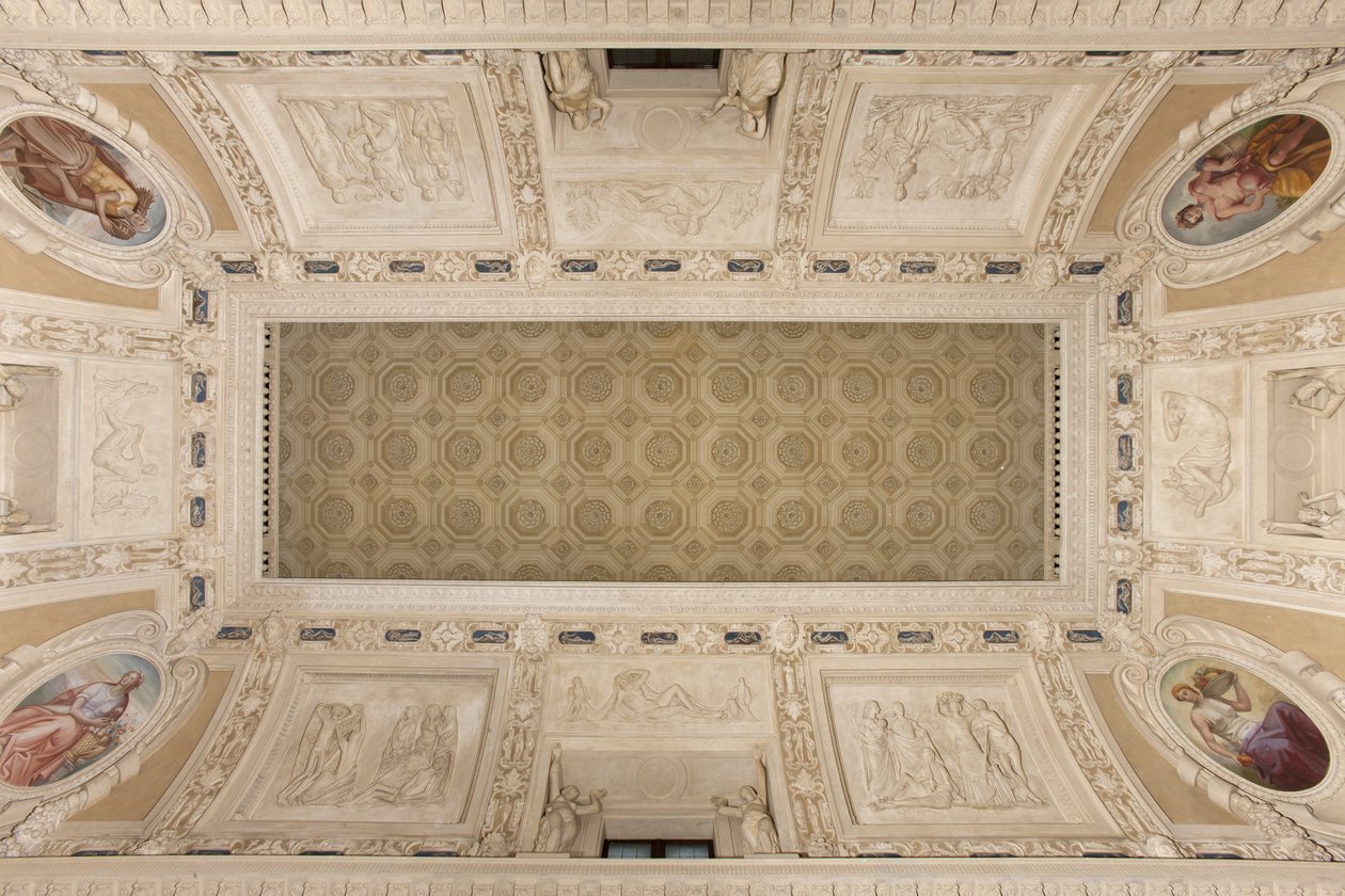 Four Seasons and ceiling by Italian School