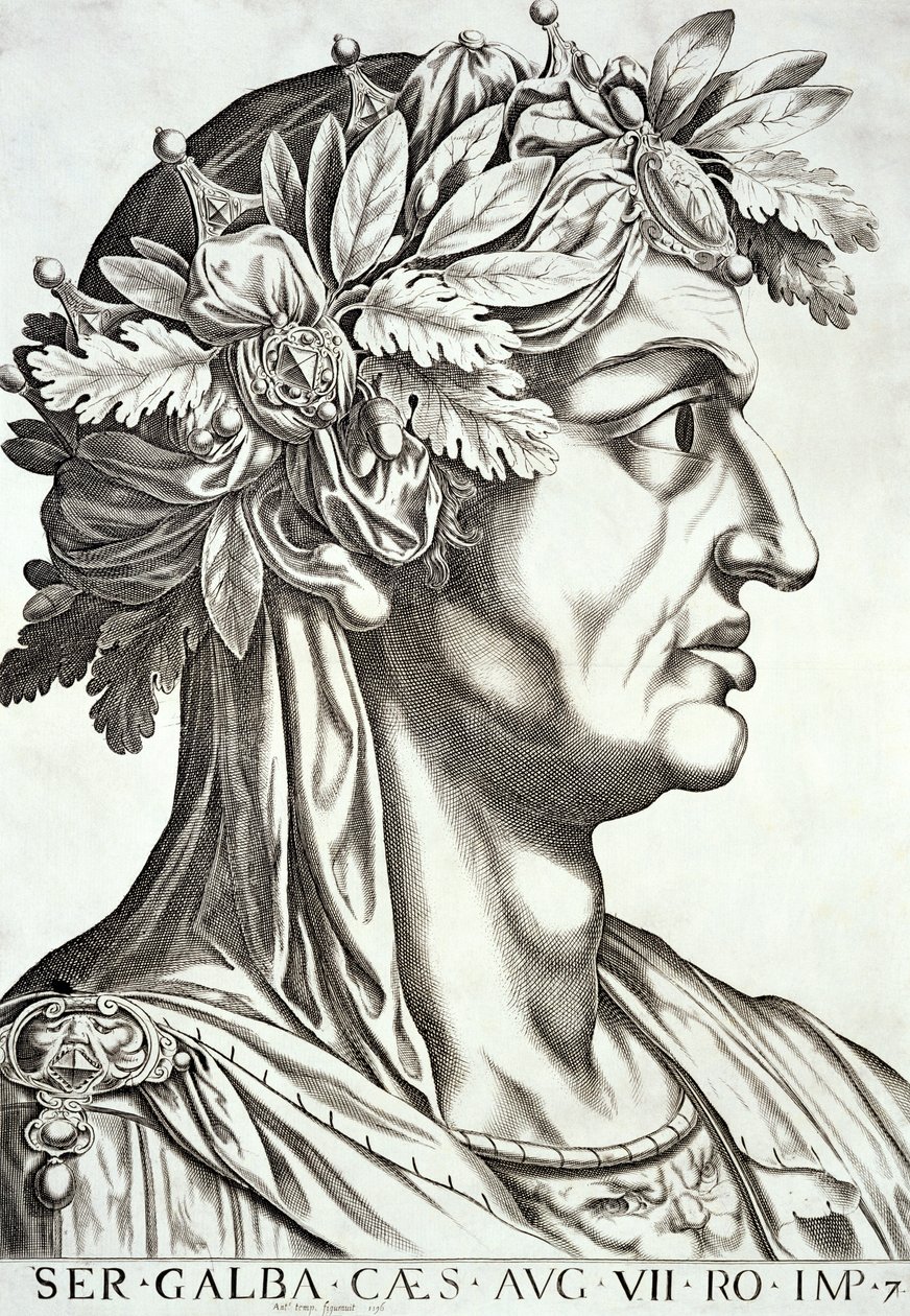 Galba Caesar (3 BC-69 AD), 1596 by Italian School