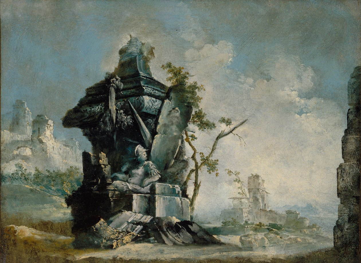 Landscape (Capriccio) by Italian School