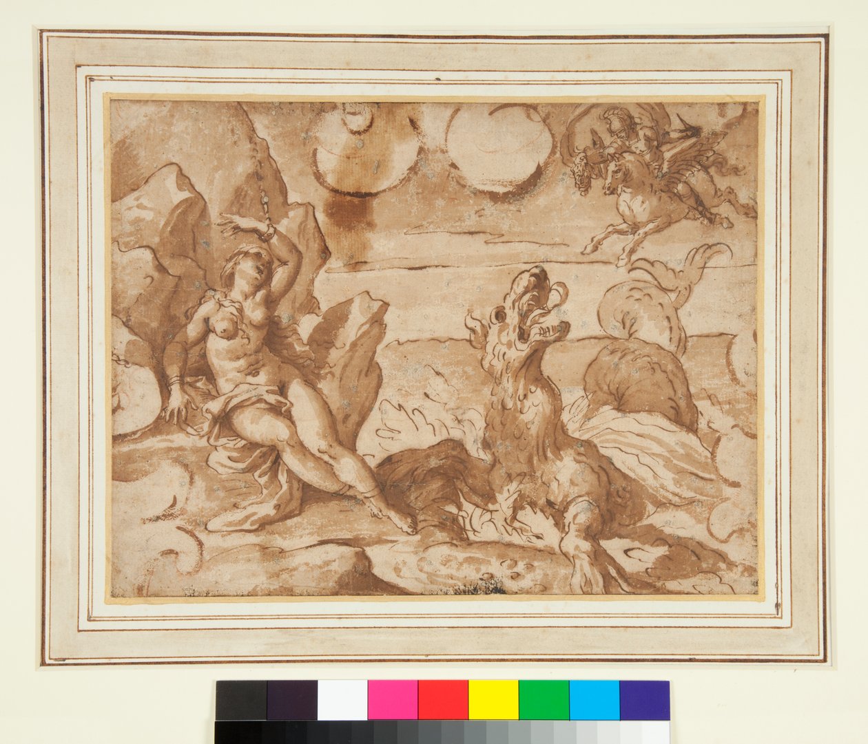 Perseus Rescuing Andromeda by Italian School