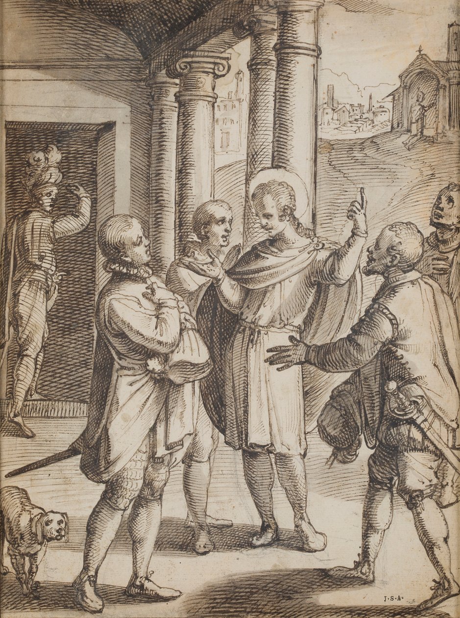 Religious Scenes by Italian School