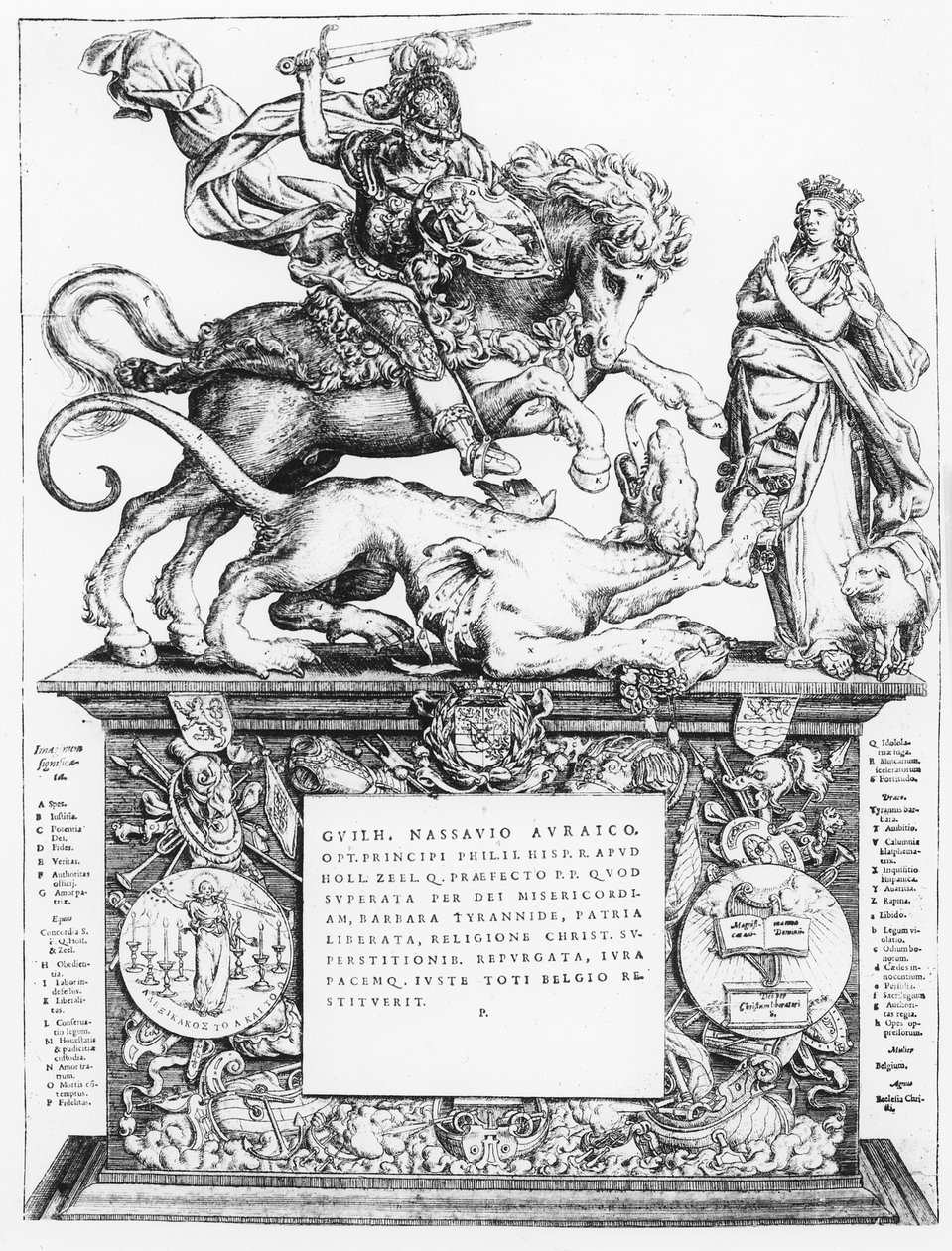 St. George and the Dragon by Italian School