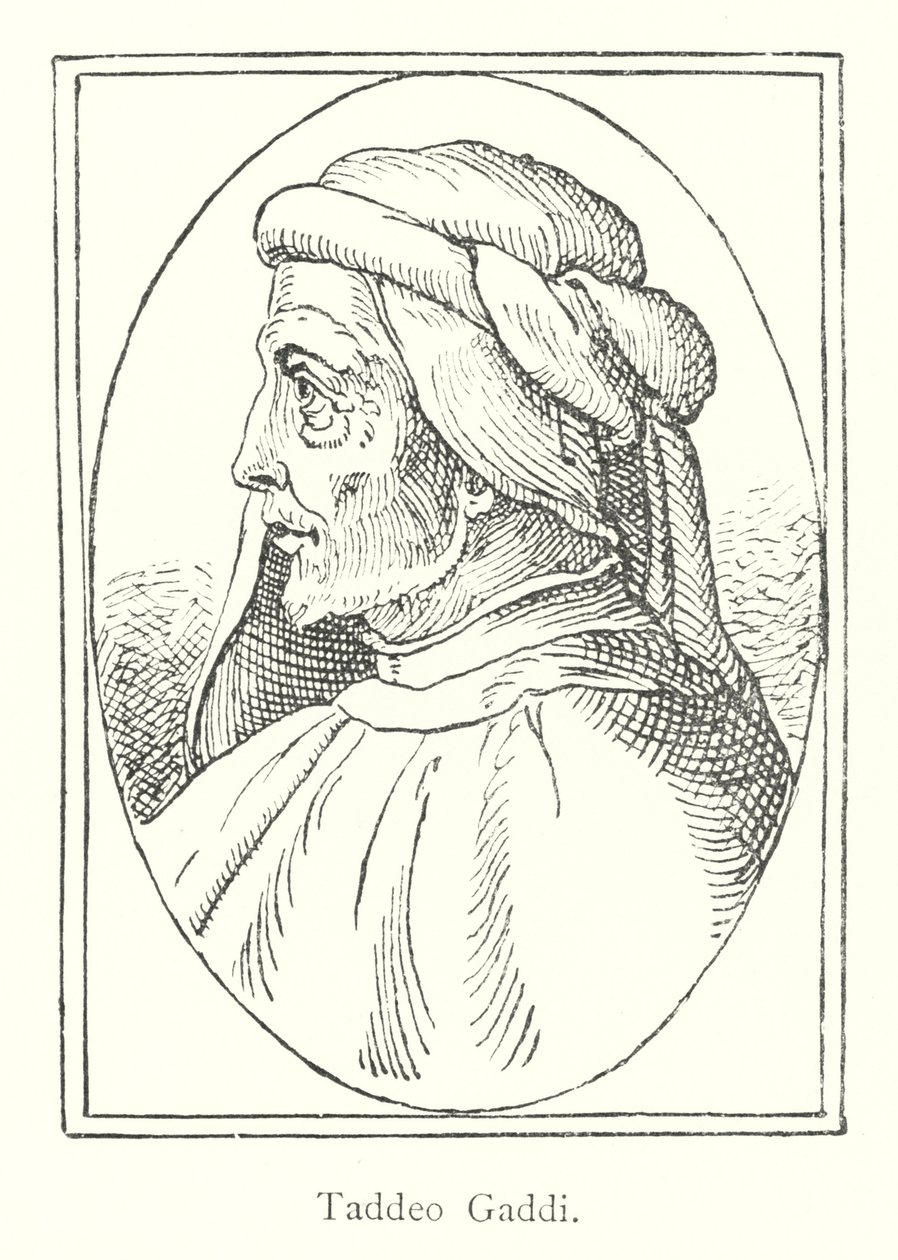 Taddeo Gaddi (engraving) by Italian School