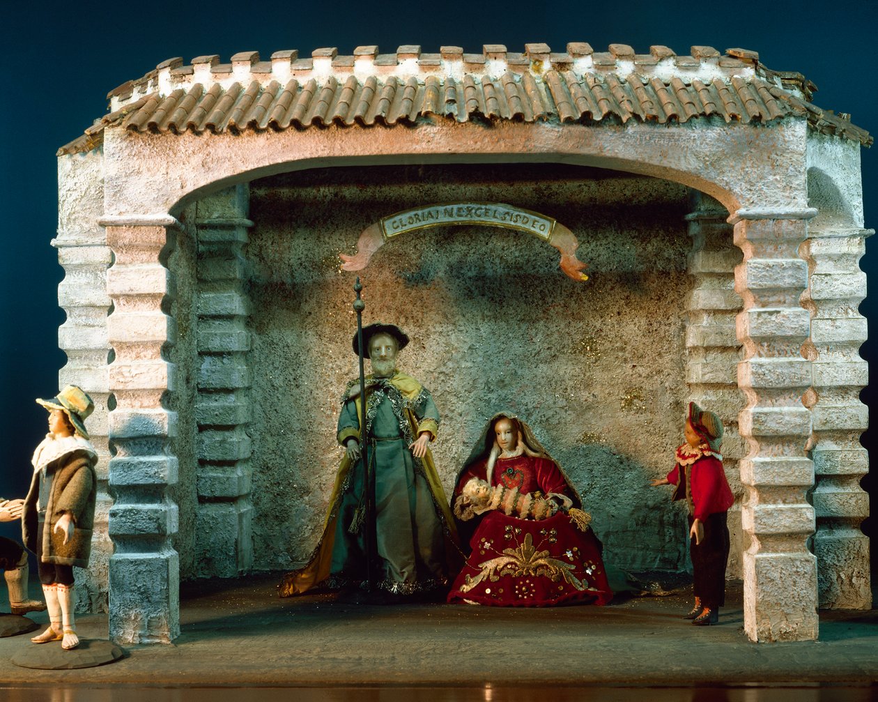 Tyrolean Creche by Italian School