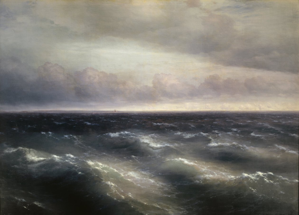 Black Sea (A Storm Begins to Unfold on the Black Sea) by Ivan Konstantinovich Aivazovsky