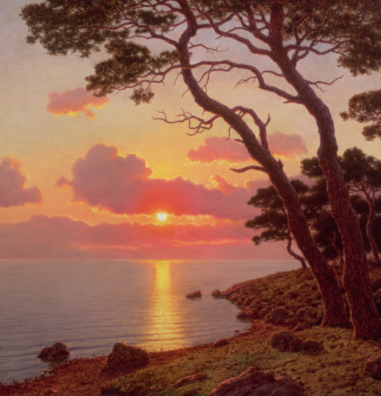 Evening Calm, French Riviera by Ivan Fedorovich Choultse