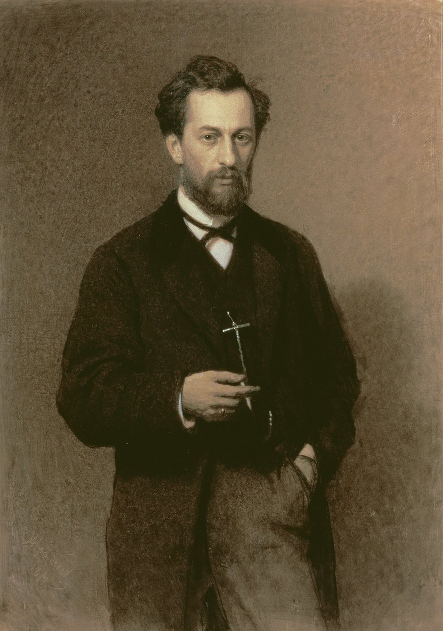 Portrait of Mikhail Konstantinovich Klodt (1832-1902) by Ivan Nikolaevich Kramskoy