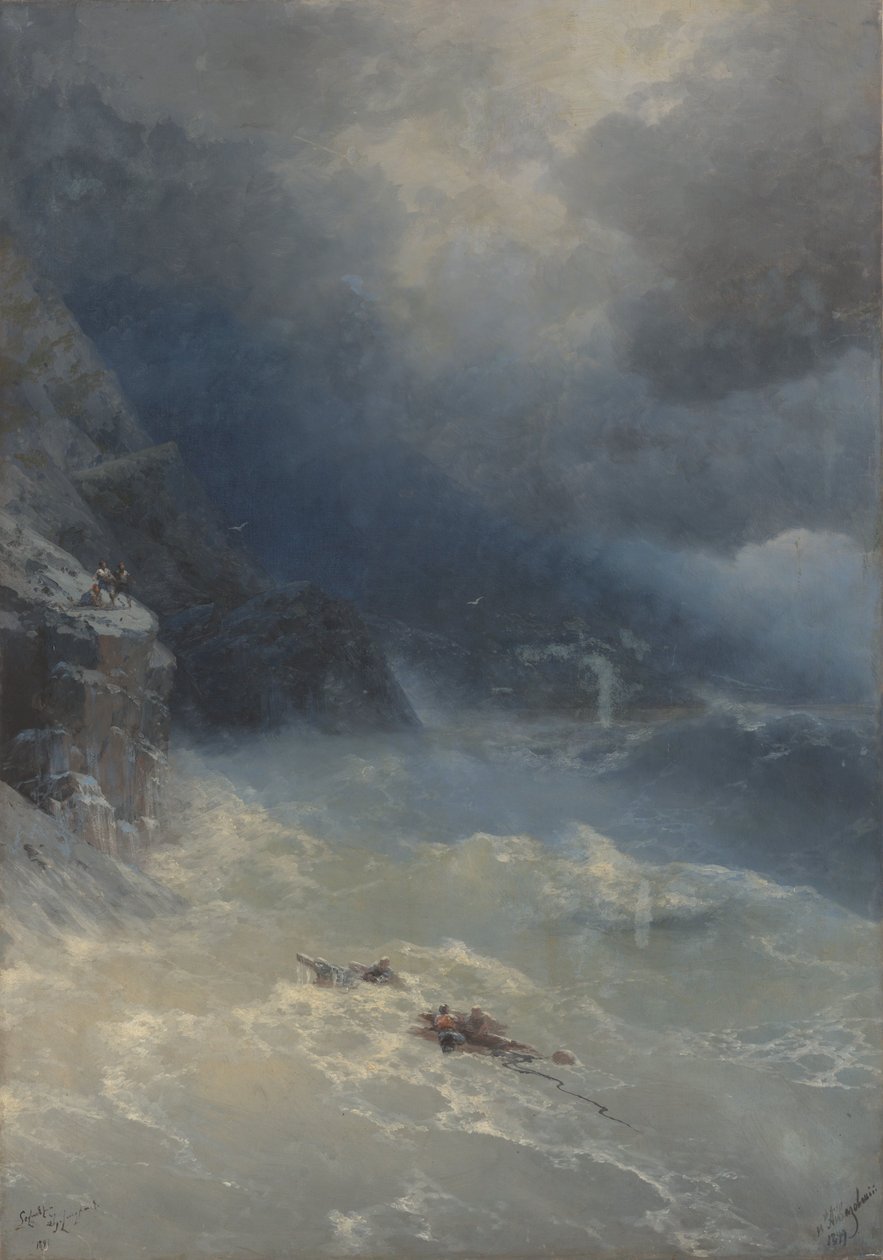 The storm at Cape Aya by Ivan Aivazovsky
