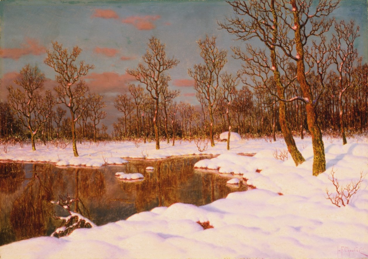 A November Evening by Ivan Fedorovich Choultse