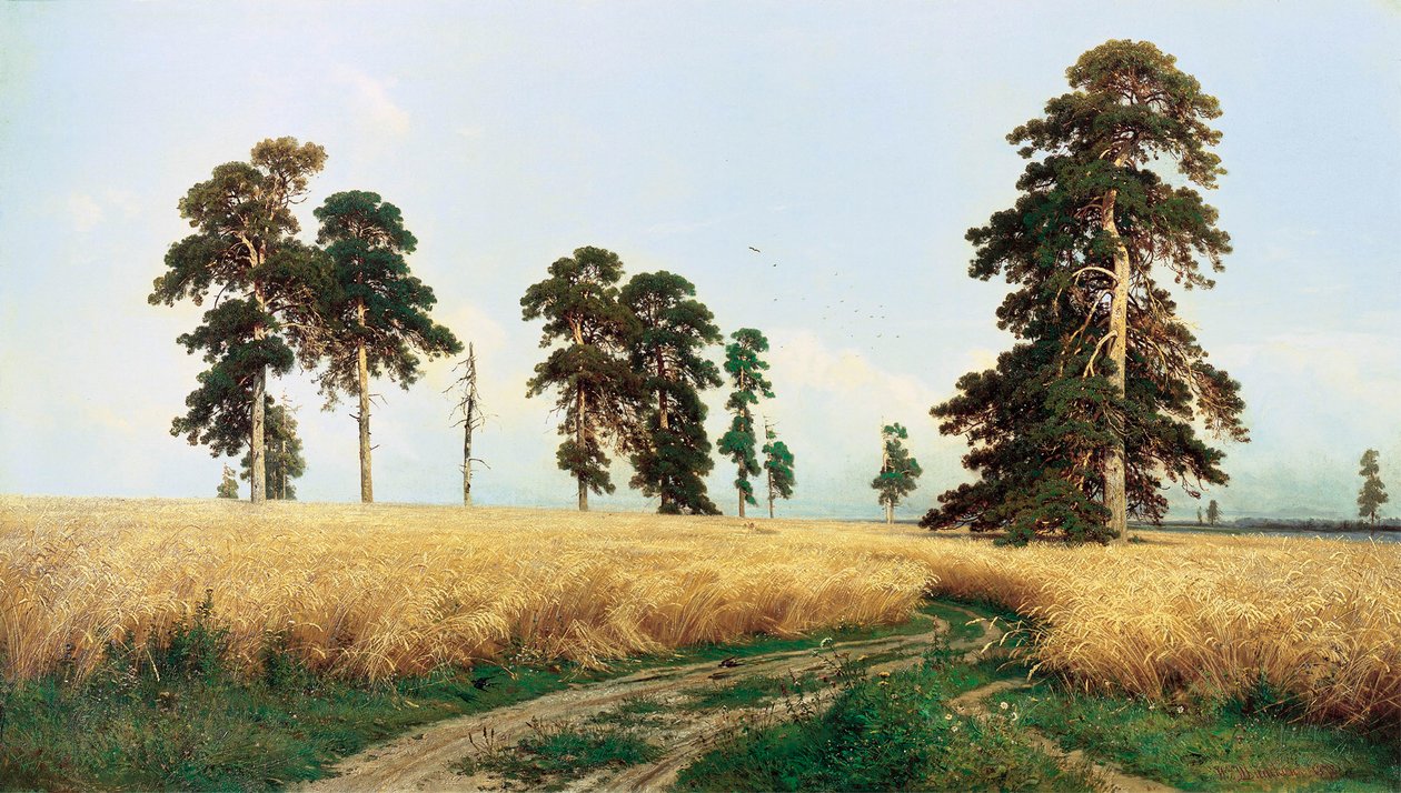 Rye Field by Ivan Ivanovich Shishkin