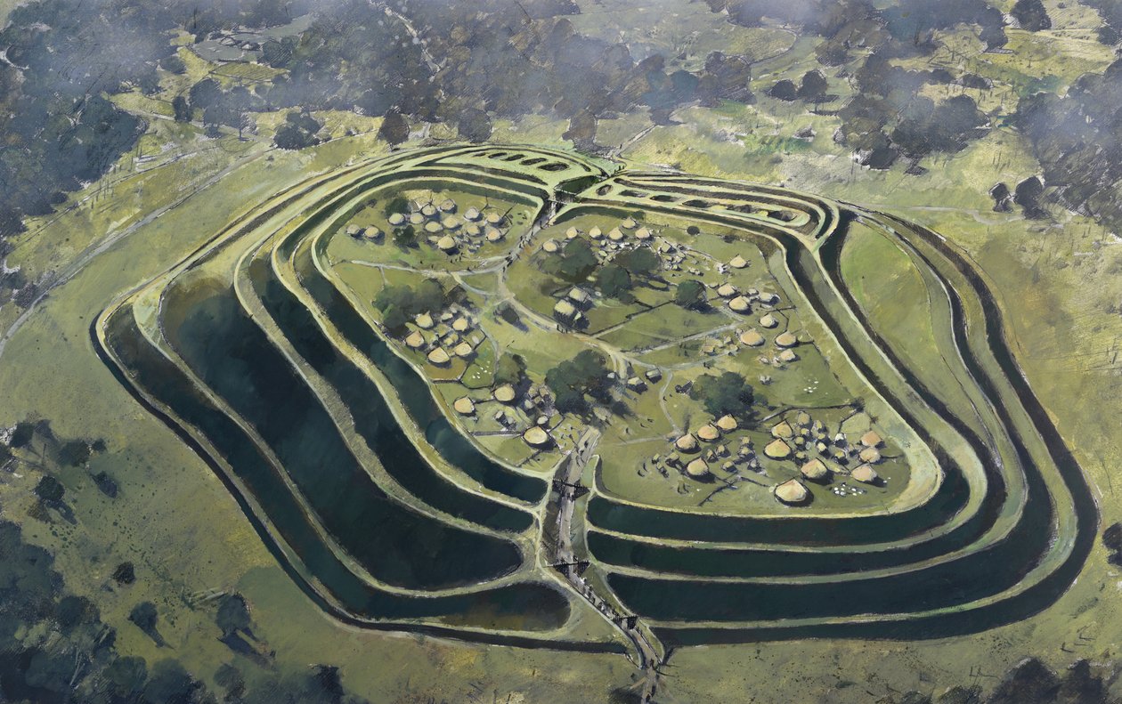 Old Oswestry Hill Fort by Ivan Lapper