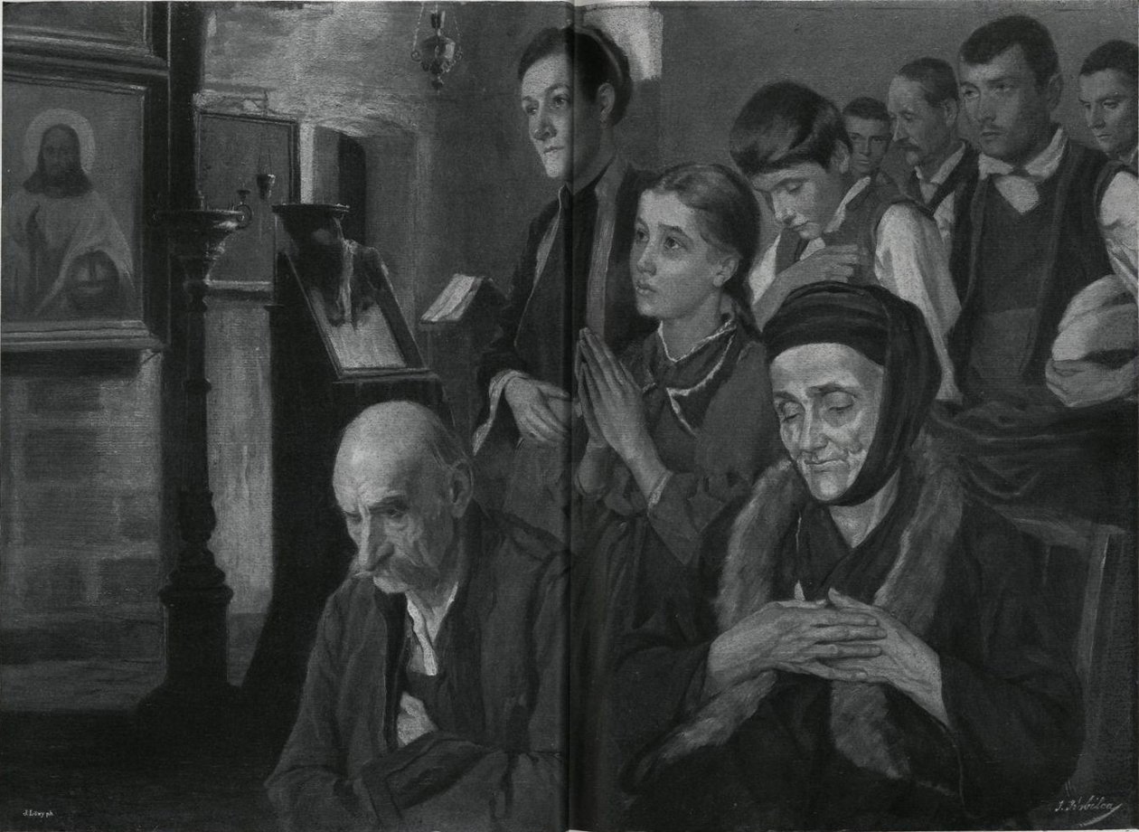 In the Orthodox Church by Ivana Kobilca