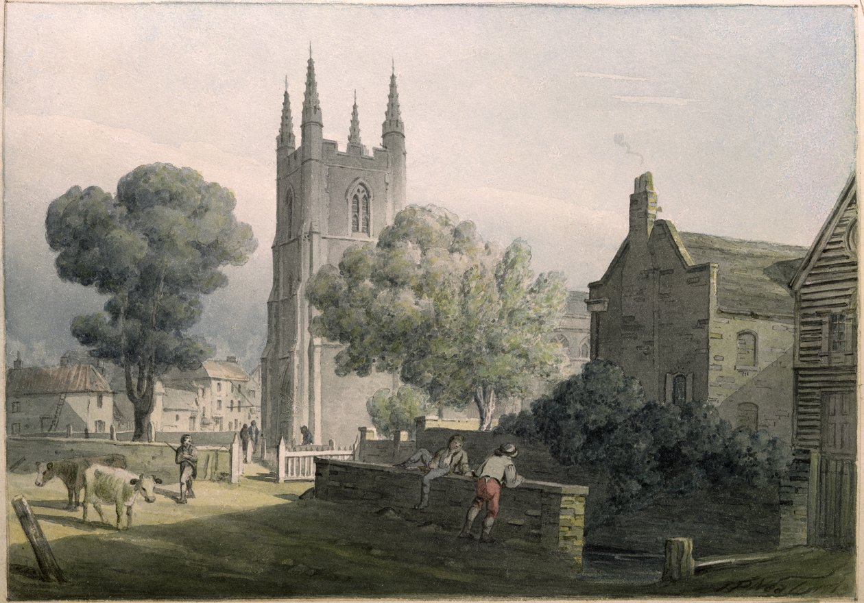 Croydon Parish Church by John Preston Neale