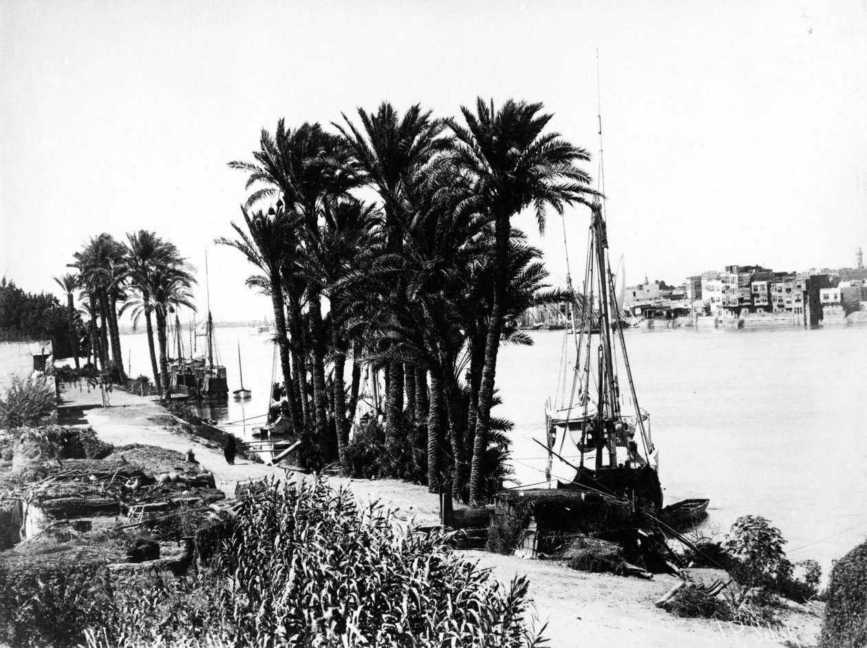 Nile Landscape, c.1870 by J. Pascal Sebah