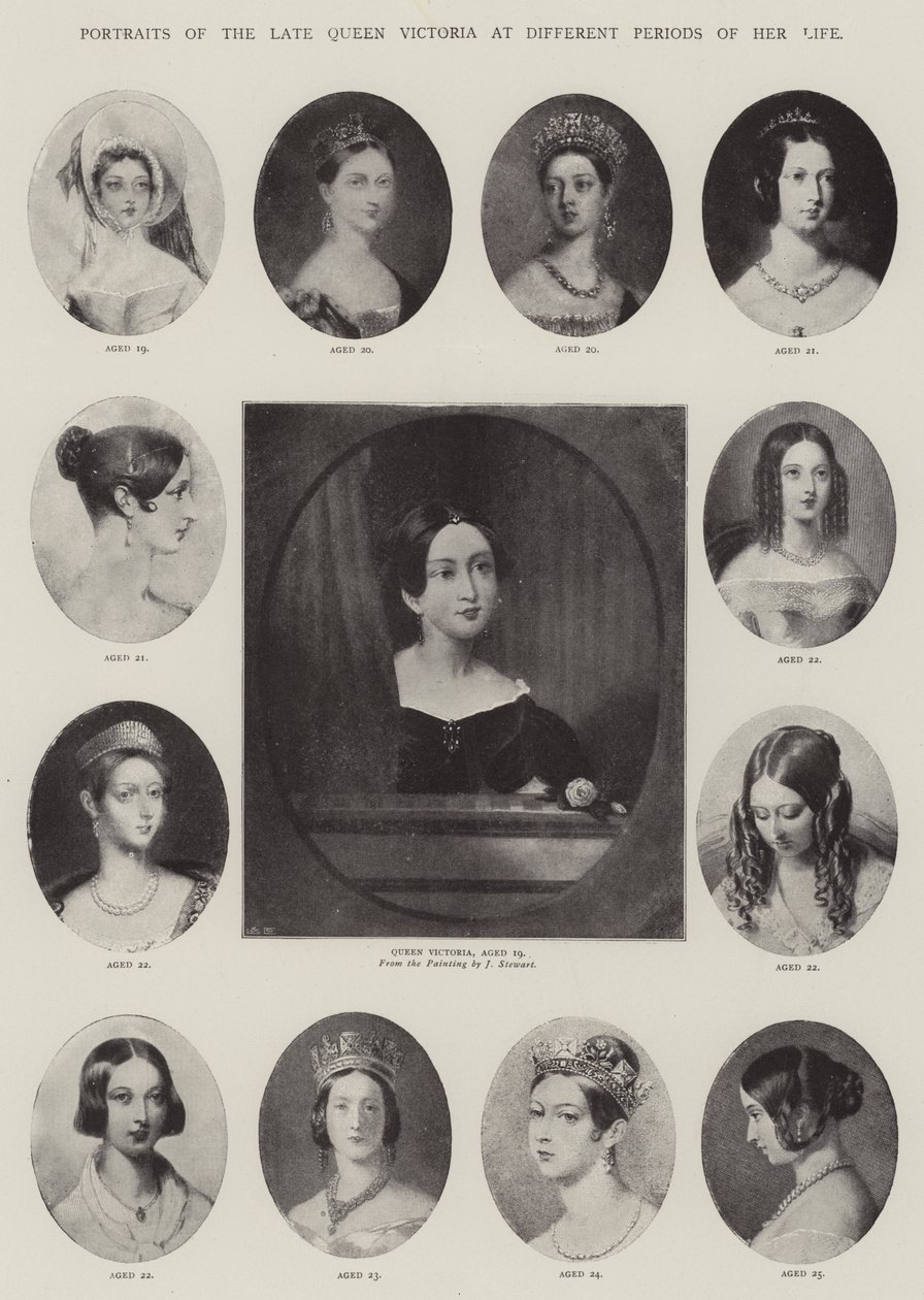 Portraits of the late Queen Victoria at Different Periods of her Life by J. Stewart