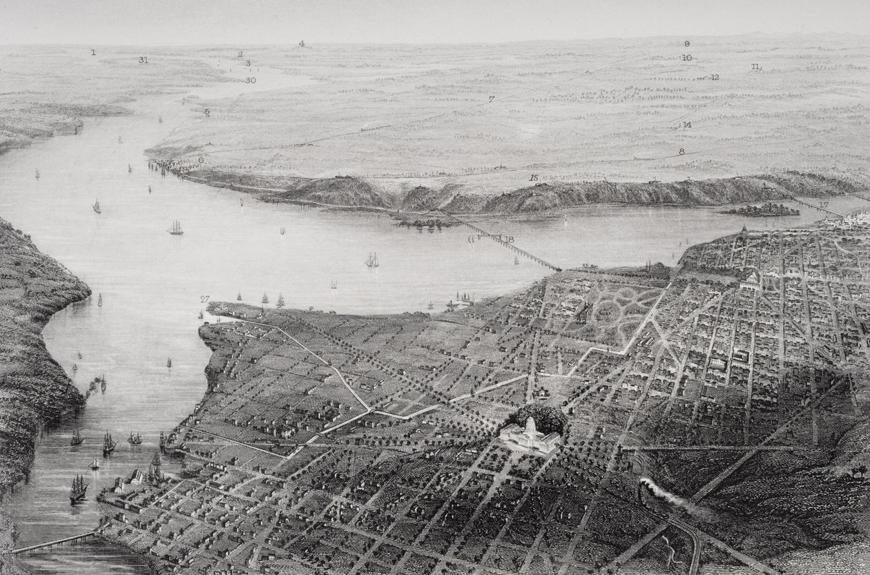 Washington D.C. and its vicinity during the Civil War era by J. Wells