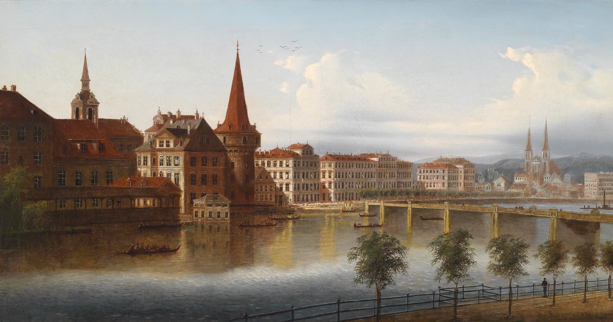 View of Lucerne, Switzerland by J. Wilhelm Jankowsky