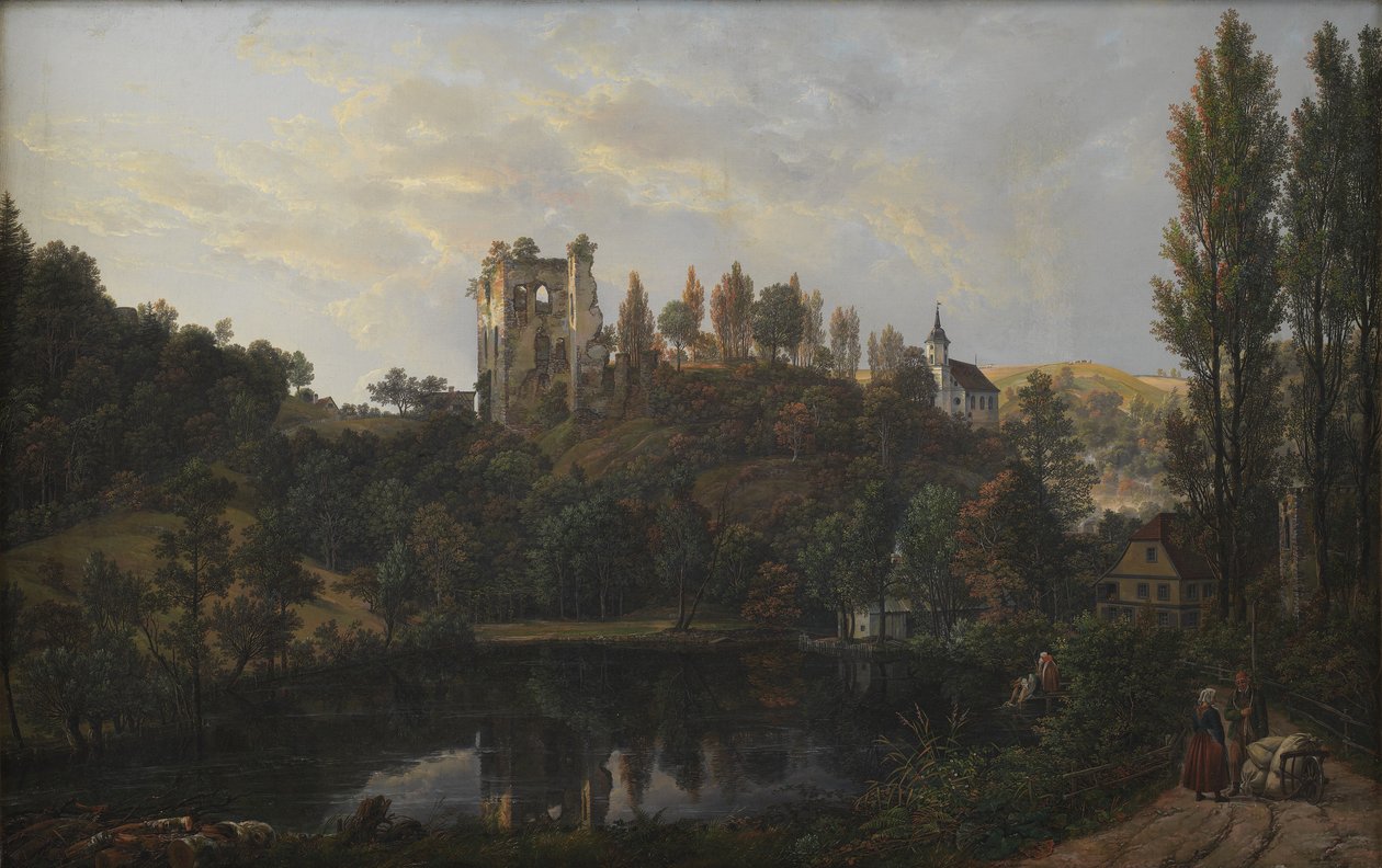 The Castle Ruin at Tharandt by Johan Christian Dahl