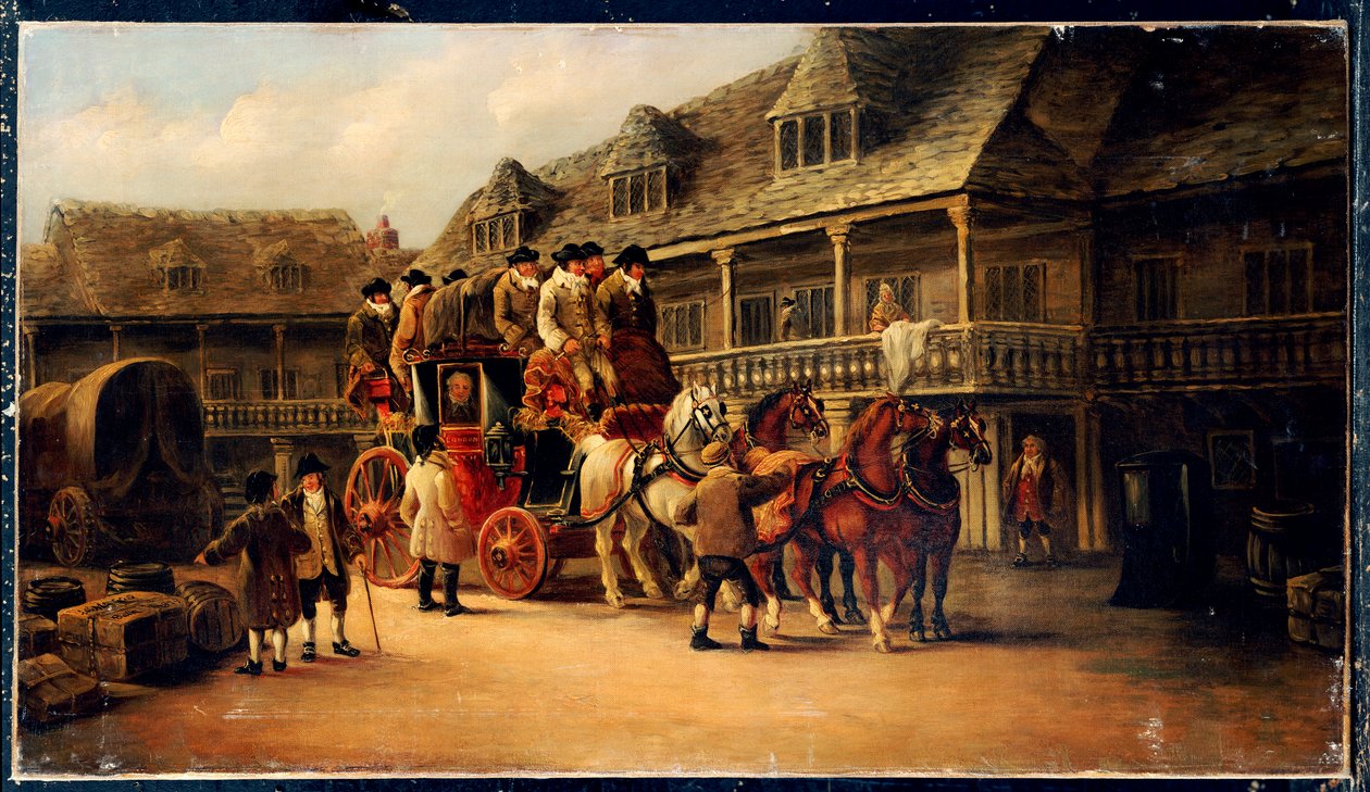 Boarding the Coach to London by J.C. Maggs