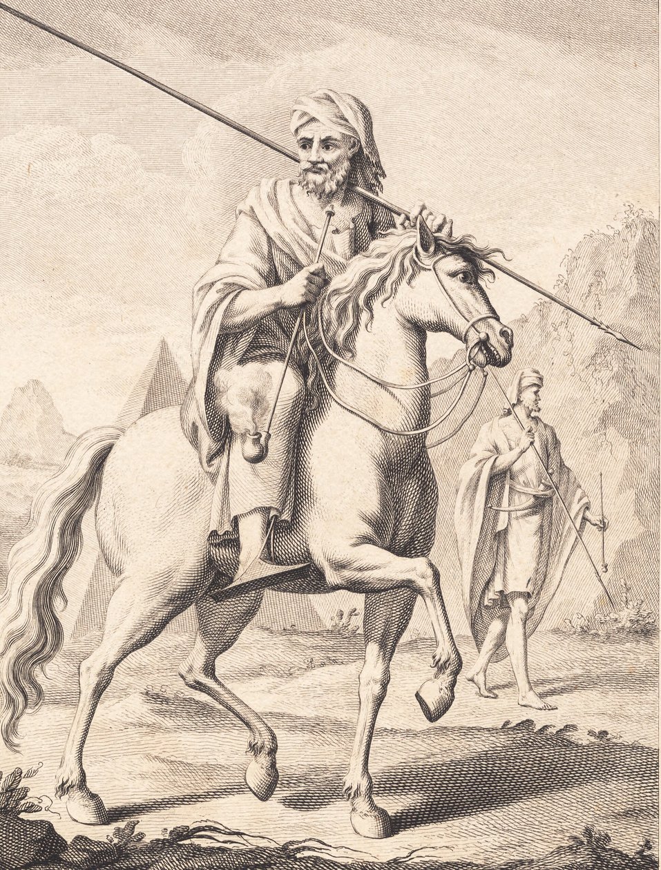 An Arab on Horseback by J.F. Clemens