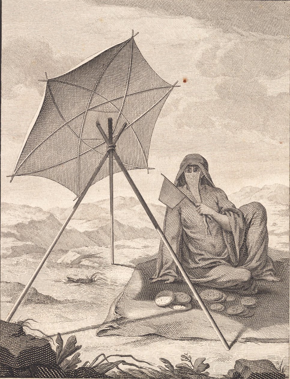 An Arab Woman Selling Bread by J.F. Clemens