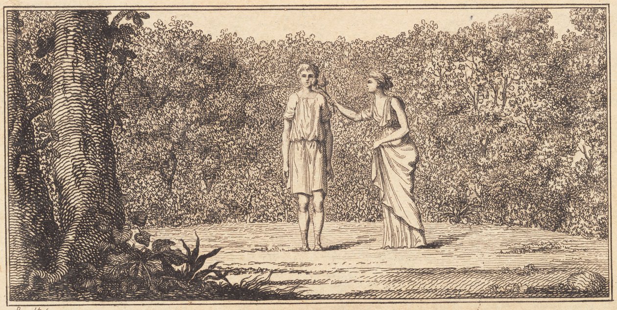 Philosophy Giving Life to a Young Man by J.F. Clemens
