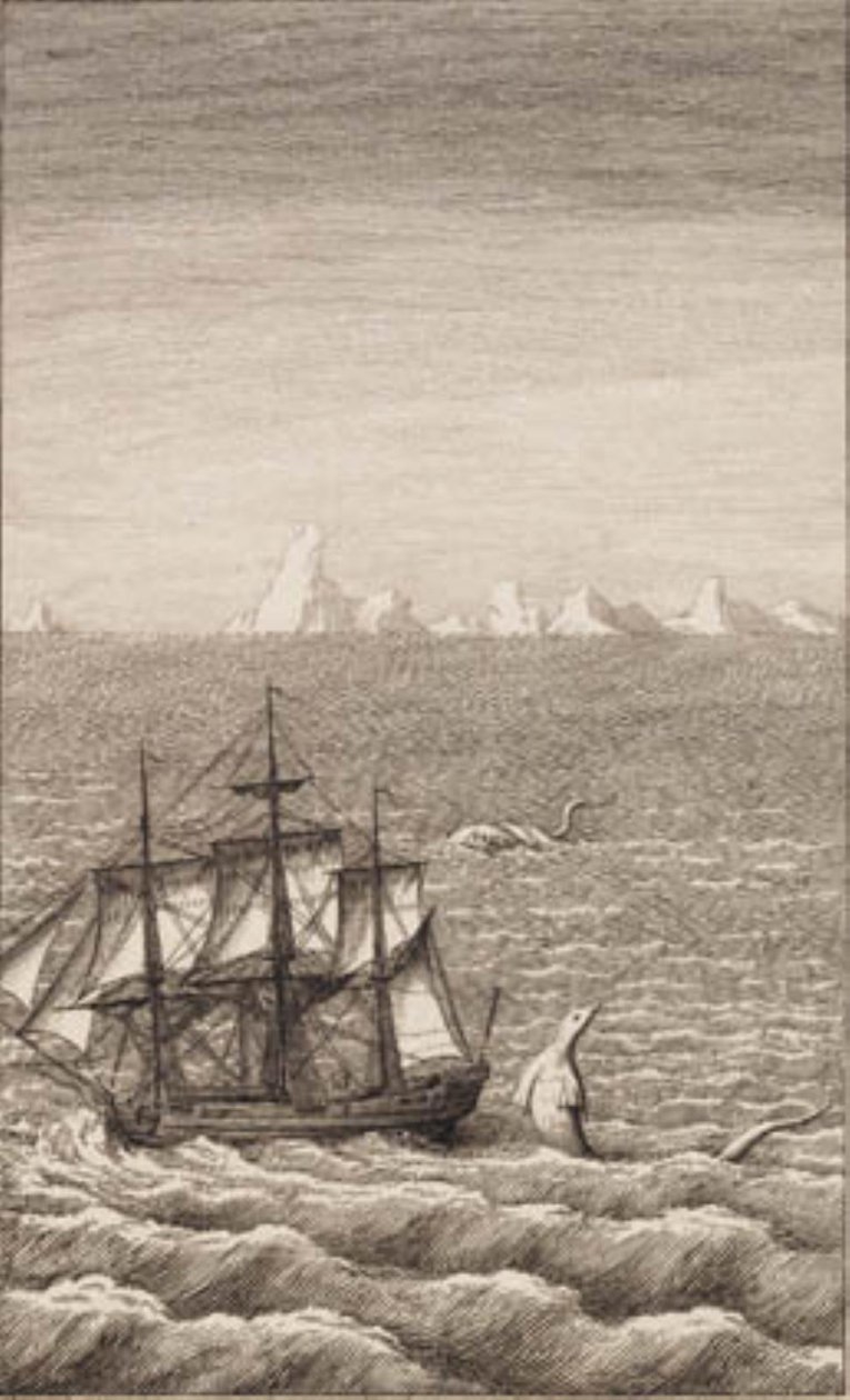 The Ship and the Sea Monster by J.F. Clemens