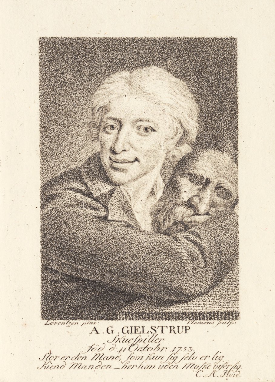 The Actor Adam Gottlob Gielstrup (1753-1830) by J.F. Clemens