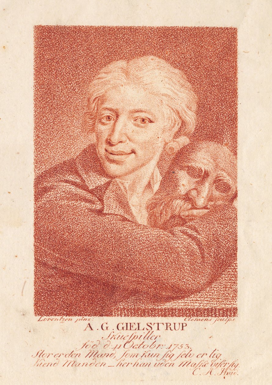 The Actor Adam Gottlob Gielstrup (1753-1830) by J.F. Clemens