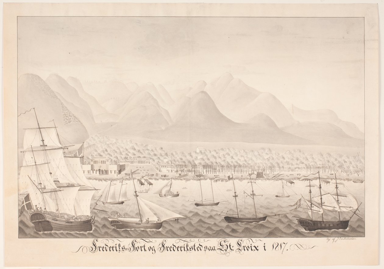 Frederiksfort and Frederiksted on St. Croix by J.L.V. Michaelsen