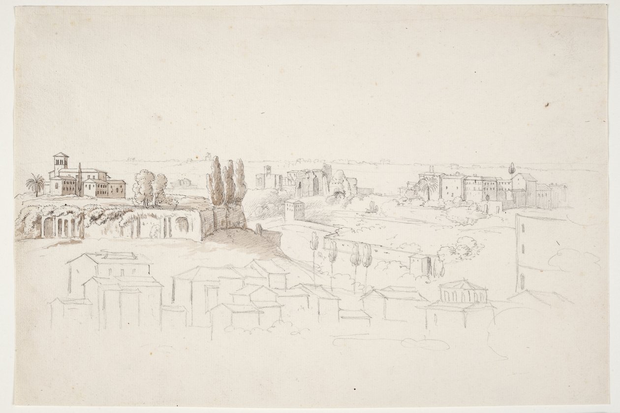 From Palatine with Church. Rome by J.L. Lund