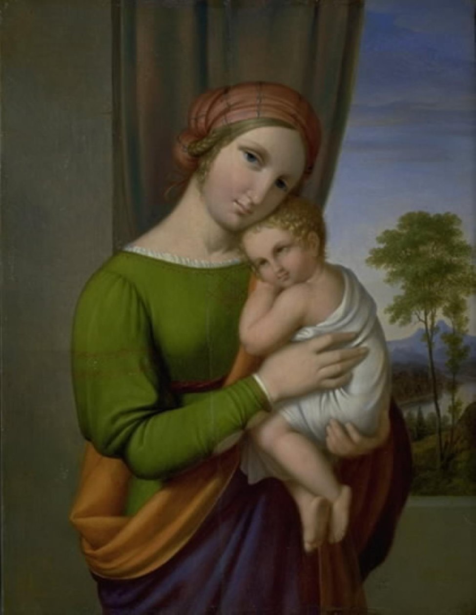 Virgin Mary with the Child Jesus by J.L. Lund