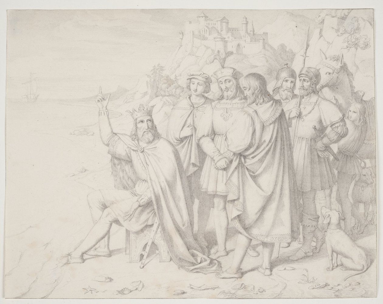 Knud the Great by the Shore by J.L. Lund