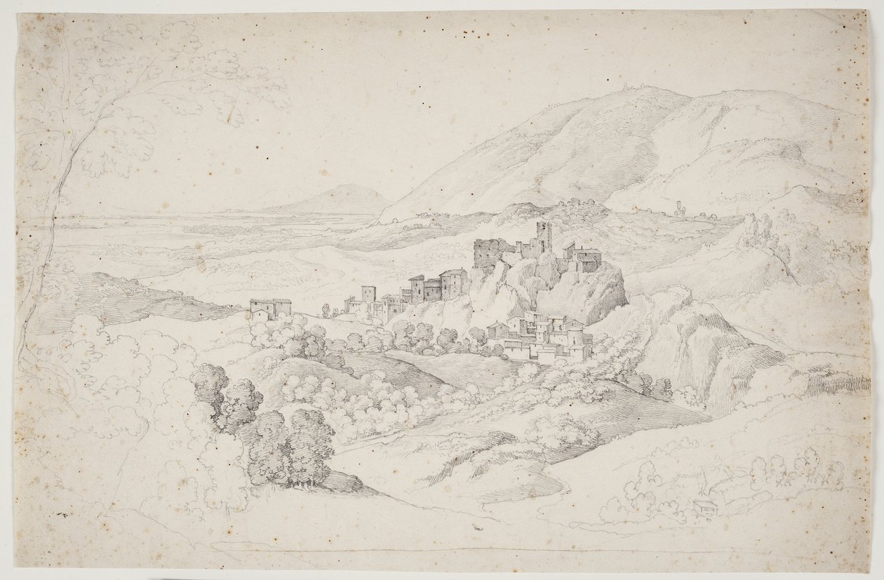 Olevano Romano. Sabine Mountains by J.L. Lund