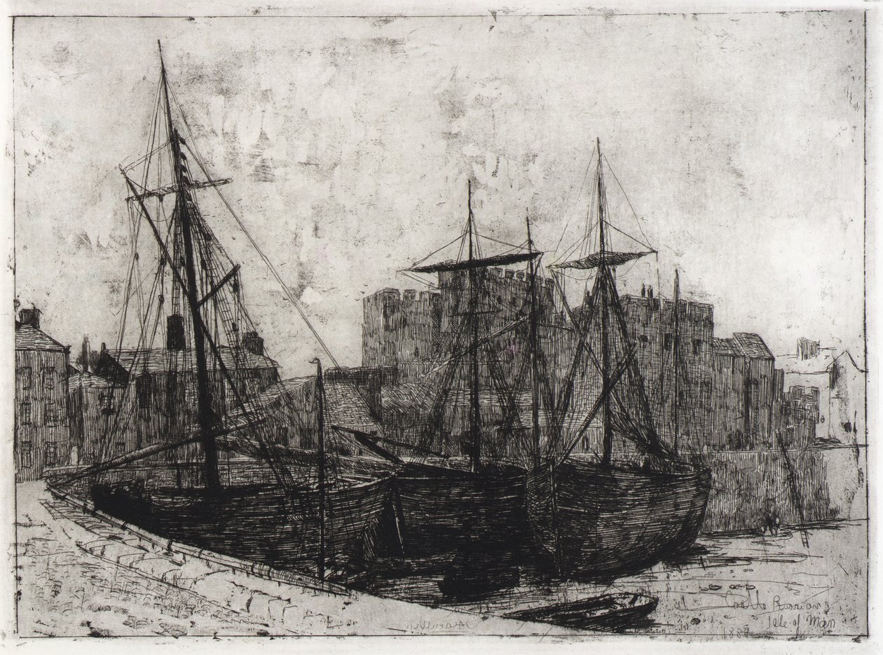 Castle Rushen--Isle of Man by J. Alden Weir