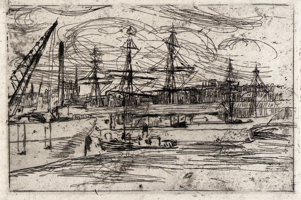 Liverpool Docks by J. Alden Weir