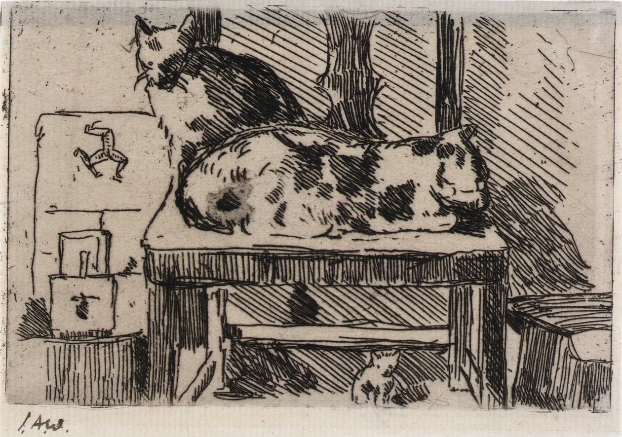 Manx Cats--Isle of Man by J. Alden Weir