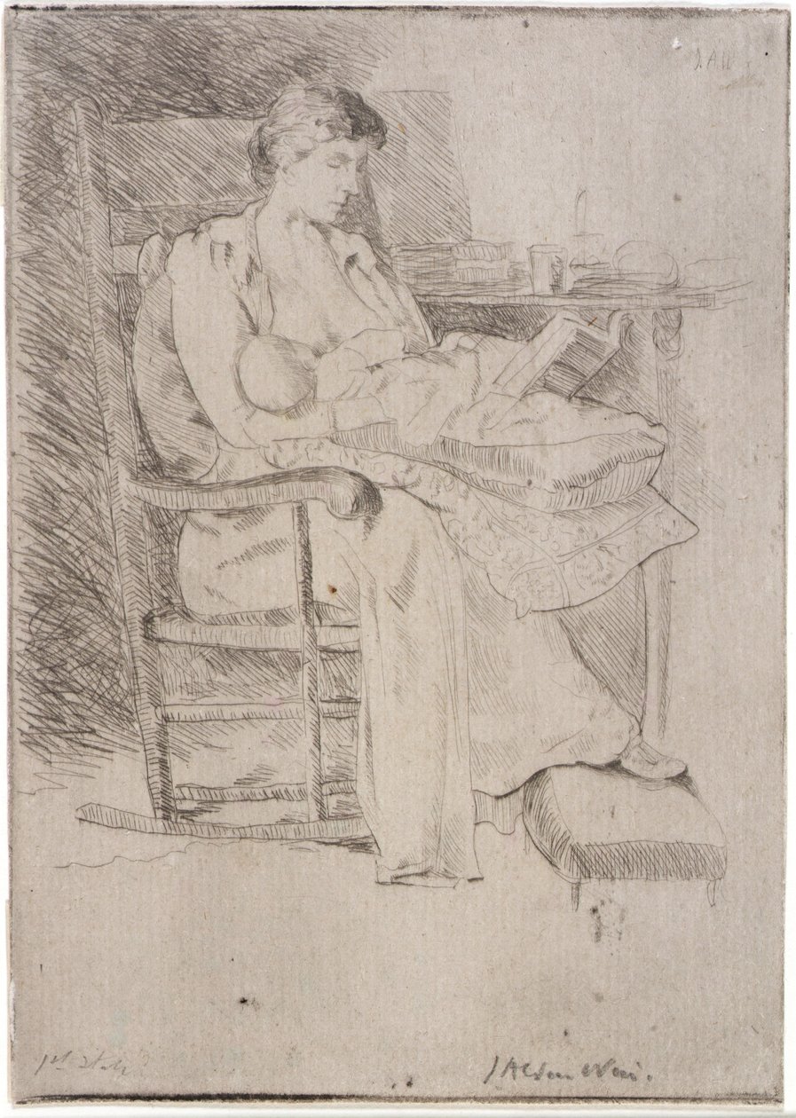 Mother and Child no. 2 by J. Alden Weir