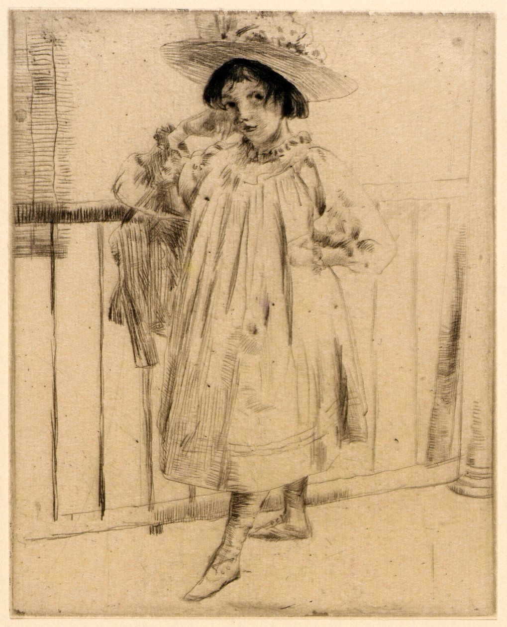 On the Porch by J. Alden Weir