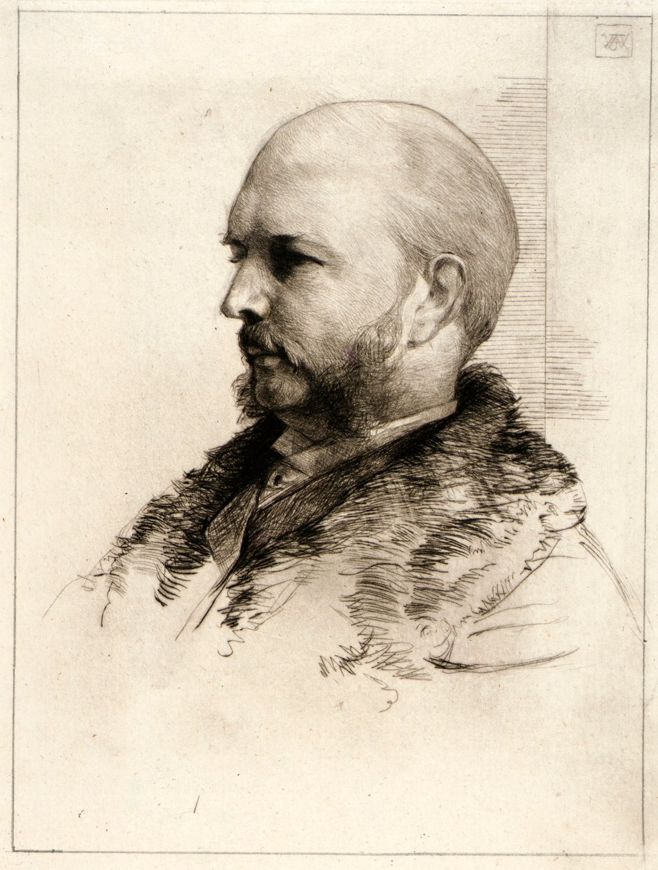 Portrait of Robert Hoe by J. Alden Weir
