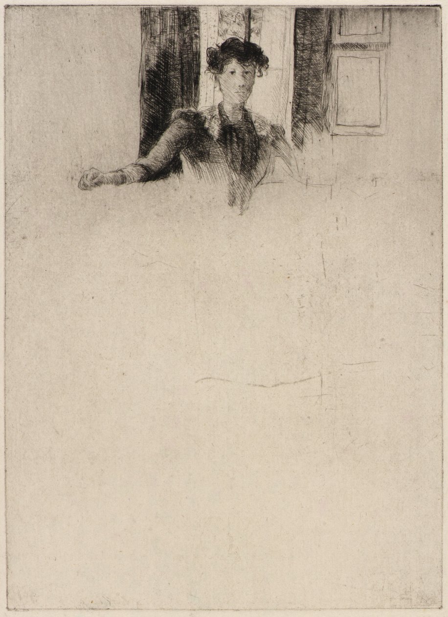 Sketch by the Window by J. Alden Weir
